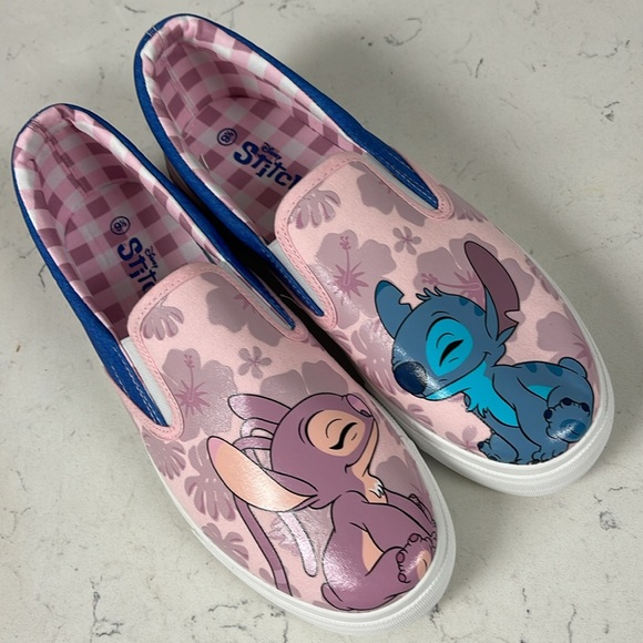 Women’s Disney Stitch Low Top Slip On Sneaker 9 1/2 NWOT Groundup w/lic STITCH - Picture 9 of 16
